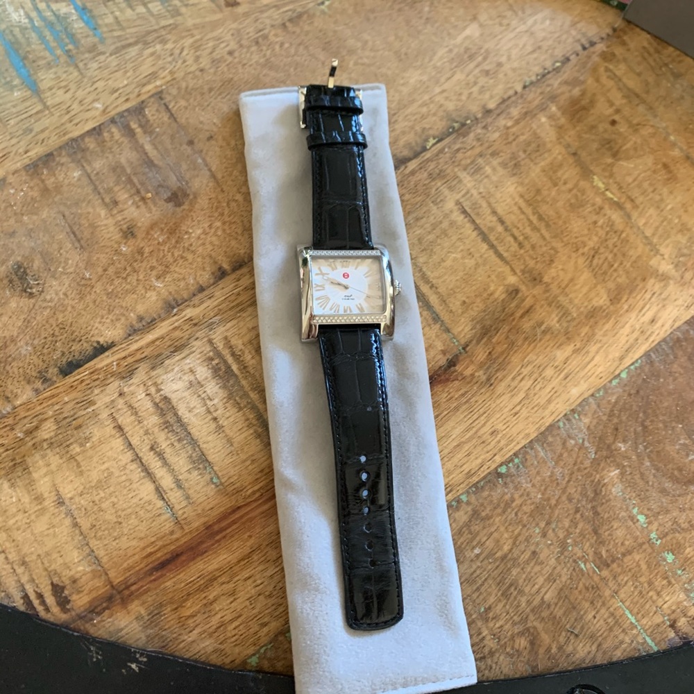 Authentic Michele W MW2 diamond watch